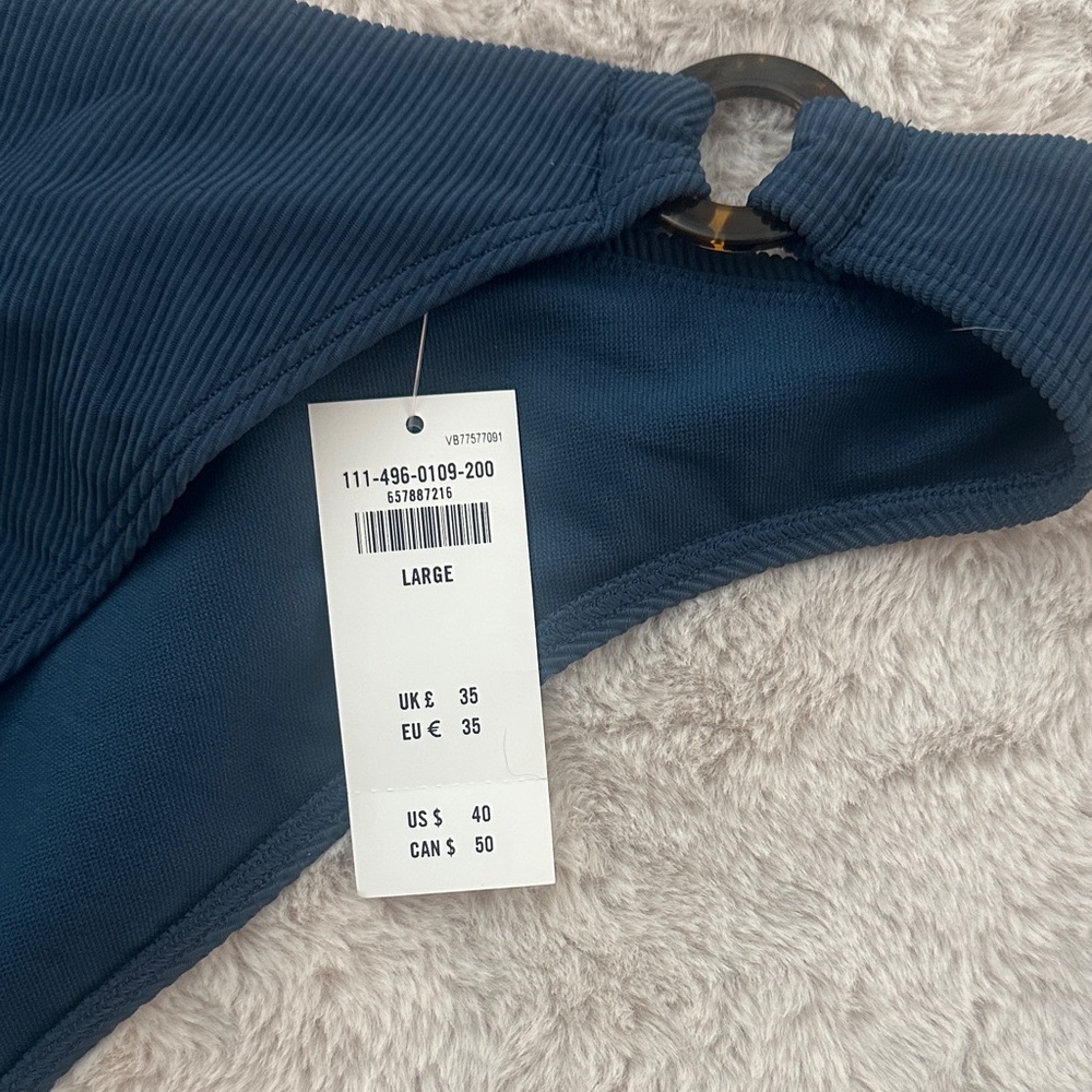 Abercrombie & Fitch Navy Ribbed Bikini Set - Picture 4 of 9